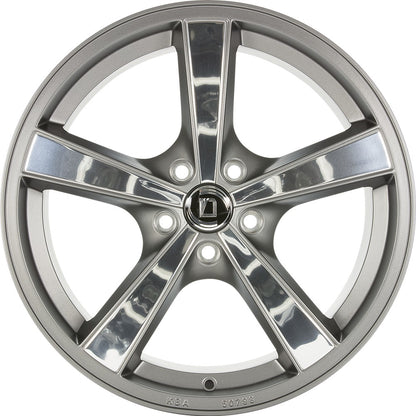 Diewe Trina platininox Alufelge 8x18 Zoll ET45 LK 5x120 ML65.1 – Bild 2