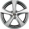 Diewe Vittoria PLATIN MACHINED - Anthrazit Frontpoliert Alufelge 8x18 Zoll ET44 LK 5x112 ML66.6