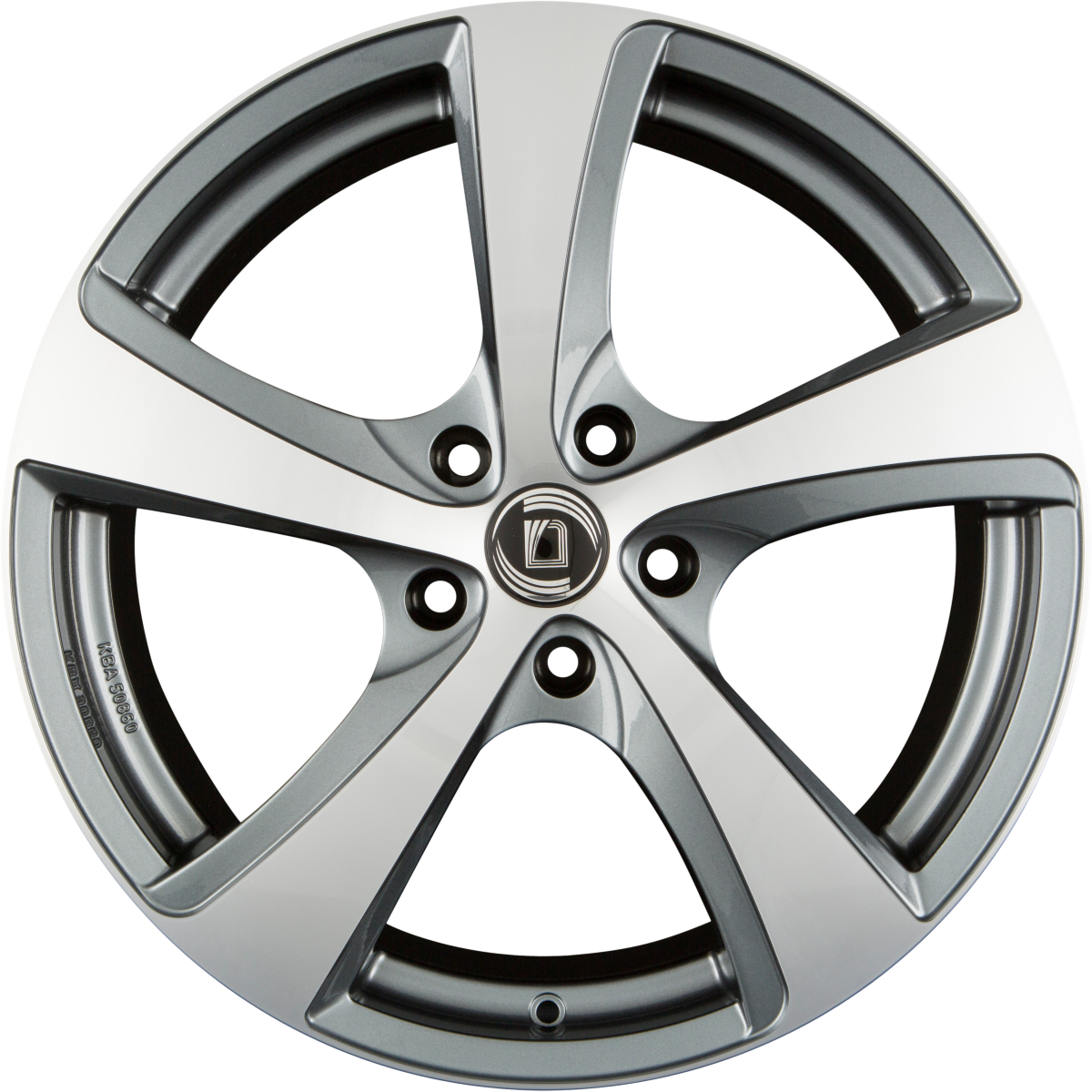 Diewe Vittoria PLATIN MACHINED - Anthrazit Frontpoliert Alufelge 8x18 Zoll ET44 LK 5x112 ML66.6