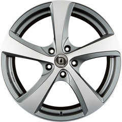 Diewe Vittoria PLATIN MACHINED - Anthrazit Frontpoliert Alufelge 8x18 Zoll ET44 LK 5x112 ML66.6