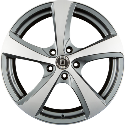 Diewe Vittoria PLATIN MACHINED - Anthrazit Frontpoliert Alufelge 8x18 Zoll ET44 LK 5x112 ML66.6