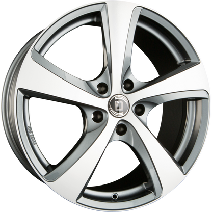 Diewe Vittoria PLATIN MACHINED - Anthrazit Frontpoliert Alufelge 8x18 Zoll ET44 LK 5x112 ML66.6 – Bild 2