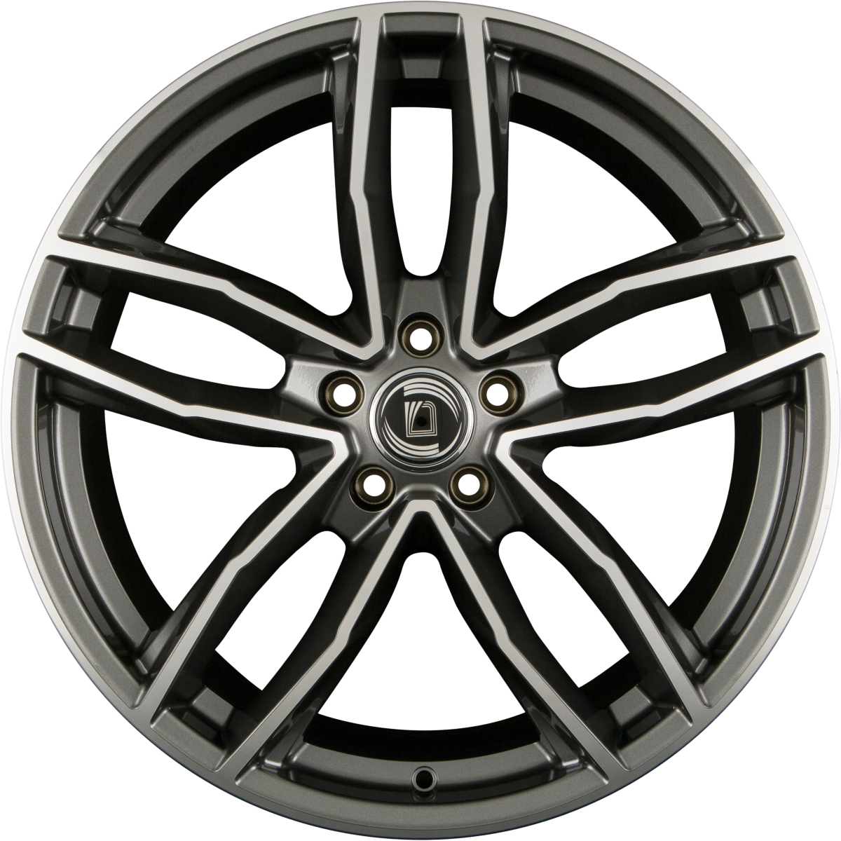 Diewe Wheels Alito PLATIN S MACHINED - Anthrazit Glanz Frontpoliert Alufelge 9x20 Zoll ET25 LK 5x112 ML66.6 – Bild 4
