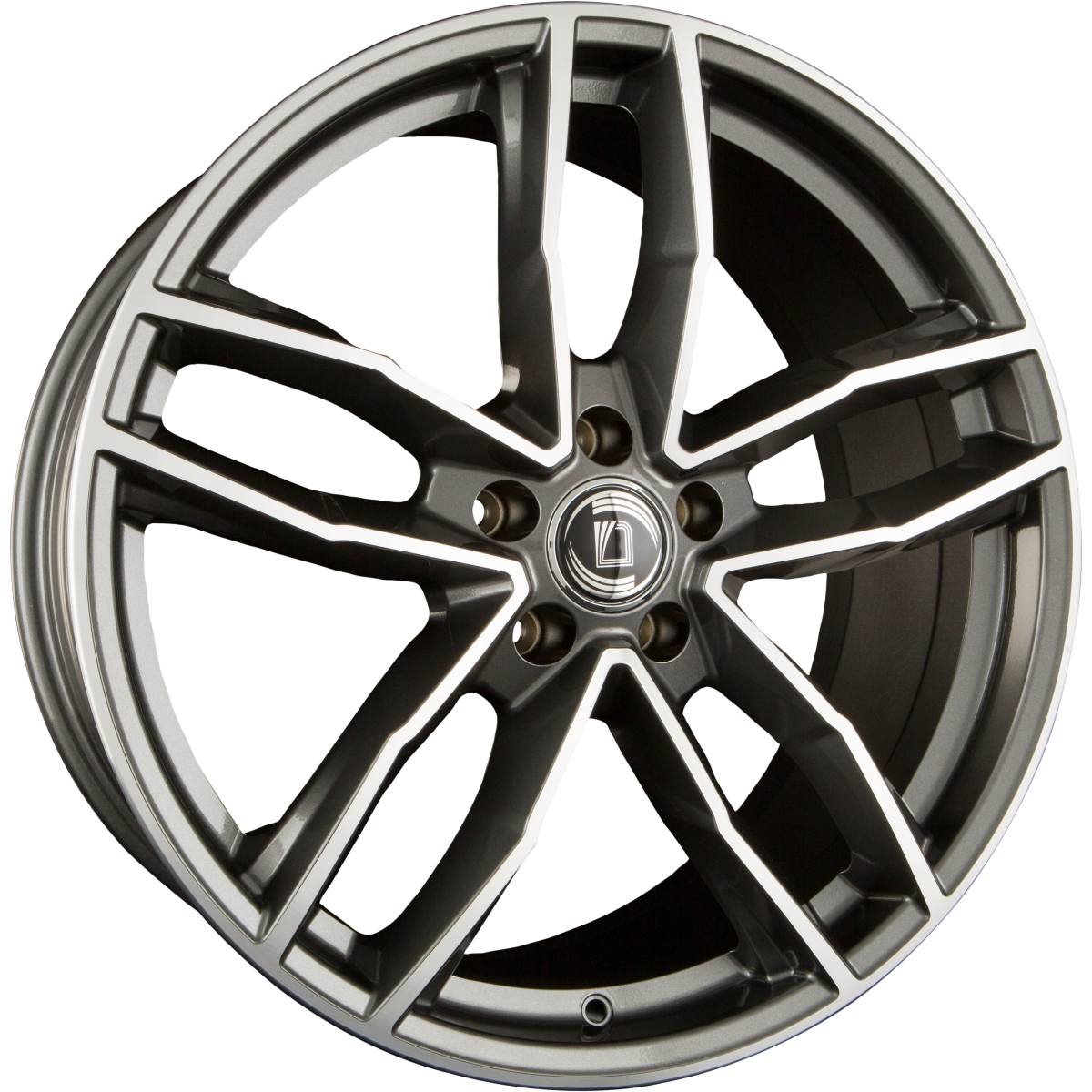 Diewe Wheels Alito PLATIN S MACHINED - Anthrazit Glanz Frontpoliert Alufelge 9x20 Zoll ET25 LK 5x112 ML66.6 – Bild 5