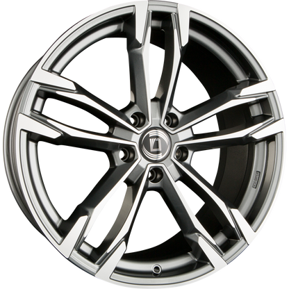 Diewe Wheels Avio PLATIN S MACHINED - Anthrazit Glanz Frontpoliert Alufelge 7.5x19 Zoll ET45 LK 5x120 ML72.6 – Bild 4