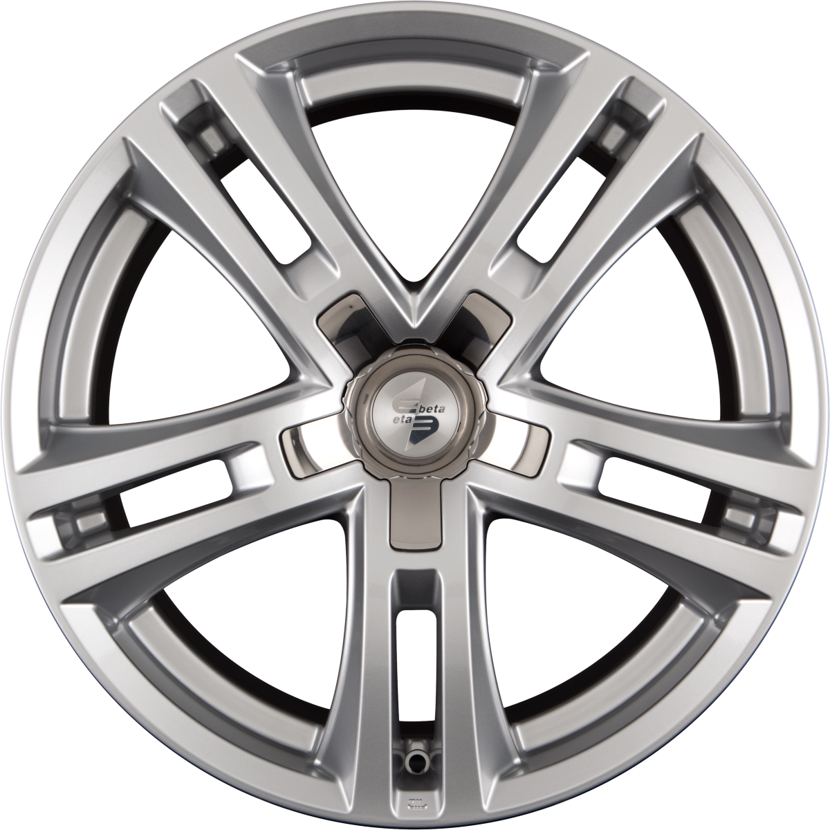 Etabeta Uriel silver - inox cap Alufelge 10x20 Zoll ET40 LK 5x120 ML72.6 – Bild 4