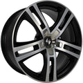 Etabeta Uriel black matt polish - inox cap 10x22 ET40 - LK5/120 ML74.1