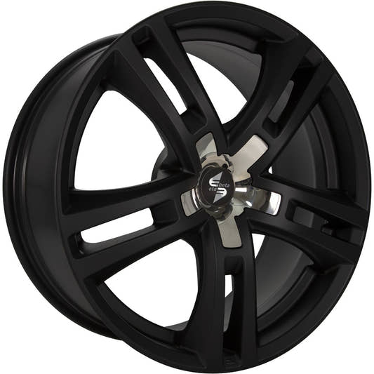 Etabeta Uriel black - inox cap 10x22 ET45 - LK5/130 ML71.6