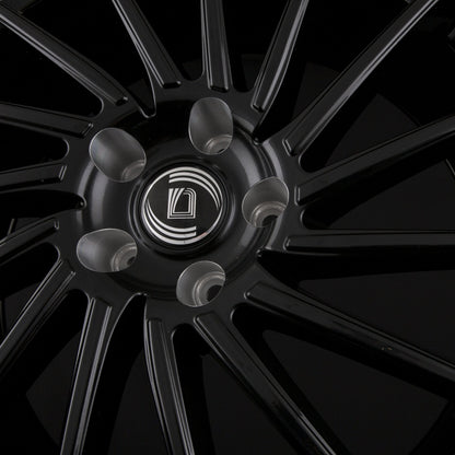 Diewe Wheels Briosa NERO S MACHINED LIP - Schwarz Glanz Hornpoliert Alufelge 8x18 Zoll ET30 LK 5x112 ML66.6 – Bild 5