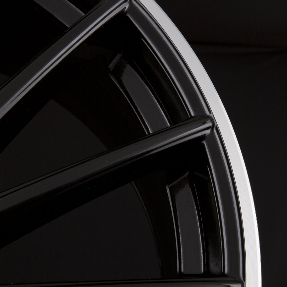 Diewe Wheels Briosa NERO S MACHINED LIP - Schwarz Glanz Hornpoliert Alufelge 8x18 Zoll ET30 LK 5x112 ML66.6 – Bild 6