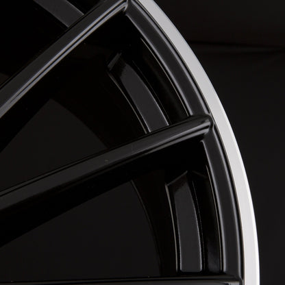 Diewe Wheels Briosa NERO S MACHINED LIP - Schwarz Glanz Hornpoliert Alufelge 8x18 Zoll ET30 LK 5x112 ML66.6 – Bild 6