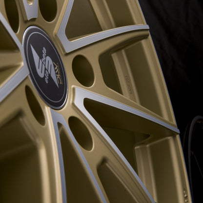 Etabeta Manay Gold Matt Full Polish Alufelge 8.5x19 Zoll ET47 LK 5x112 ML78.1 – Bild 4