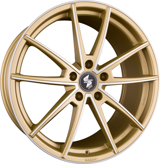 Etabeta Manay Gold Matt Full Polish Alufelge 8.5x19 Zoll ET45 LK 5x130 ML71.6 – Bild 2