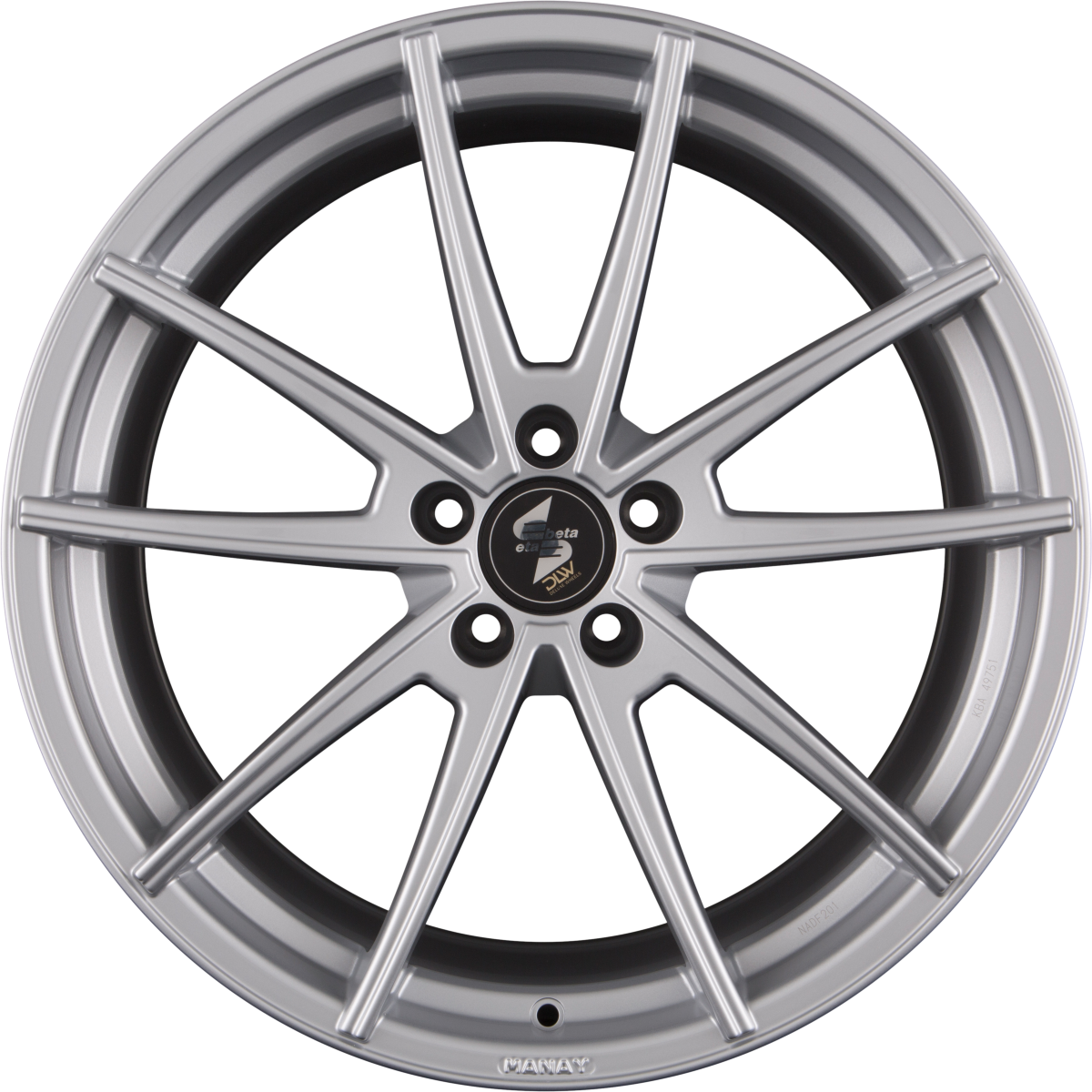 Etabeta Manay Silver Alufelge 8.5x19 Zoll ET25 LK 5x120 ML78.1
