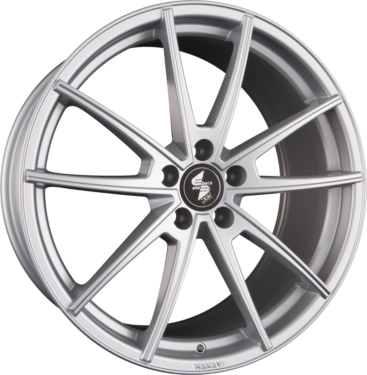 Etabeta Manay Silver Alufelge 8.5x19 Zoll ET25 LK 5x120 ML78.1 – Bild 2
