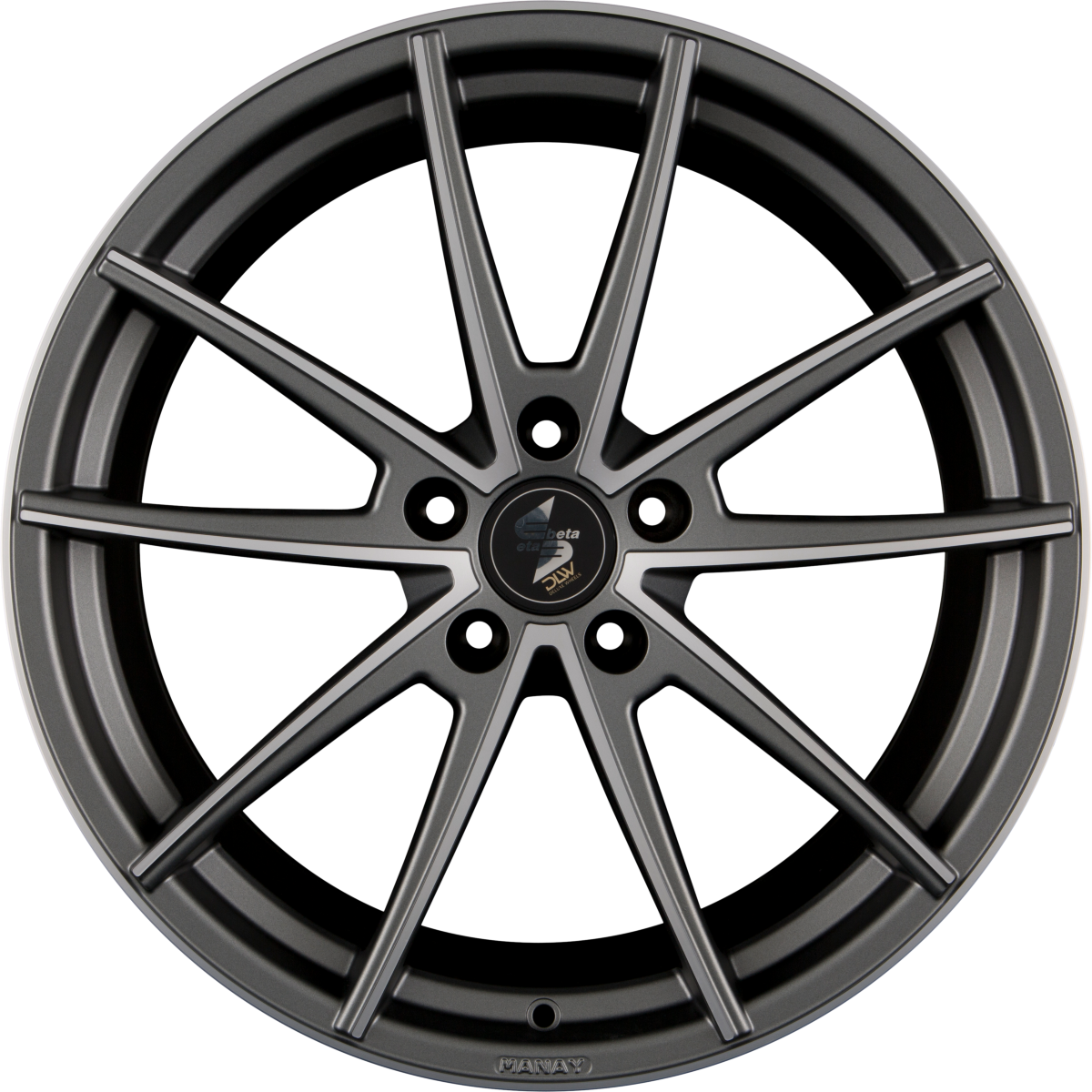 Etabeta Manay Anthracite Matt Full Polish Alufelge 11x19 Zoll ET45 LK 5x130 ML71.6