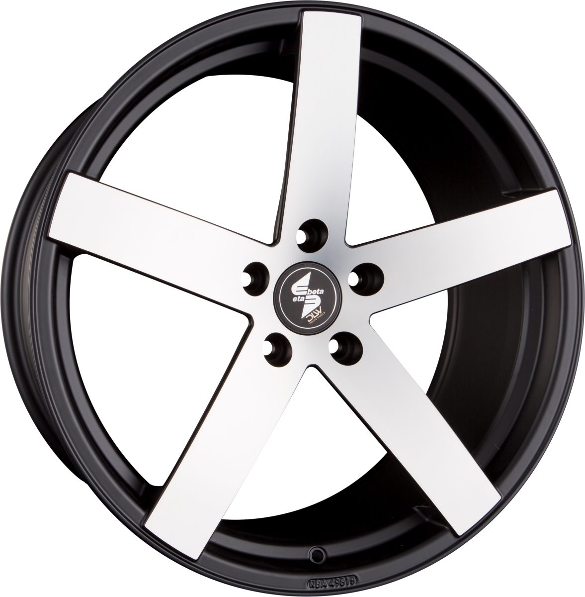 Etabeta Uros Black Matt Polish Alufelge 9x20 Zoll ET35 LK 5x112 ML78.1 – Bild 2