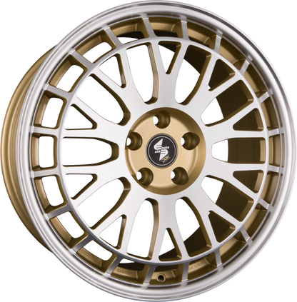 Etabeta Unit Shiny Gold Lip Face Polished Alufelge 8.5x19 Zoll ET45 LK 5x112 ML78.1 – Bild 2