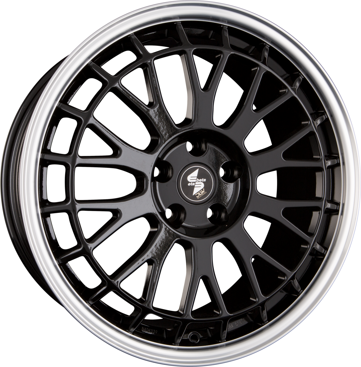 Etabeta Unit Shiny Black Lip Polished Alufelge 8.5x19 Zoll ET50 LK 5x112 ML78.1 – Bild 2