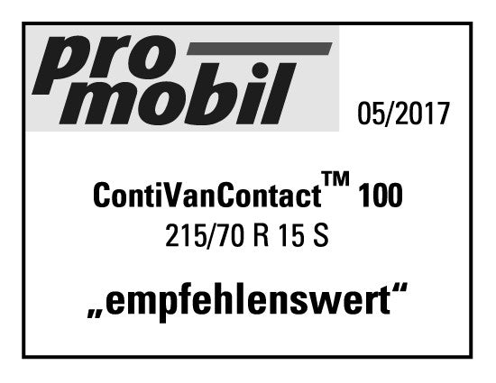 Continental ContiVanContact 100 215/70 R15 109/107SS Sommer