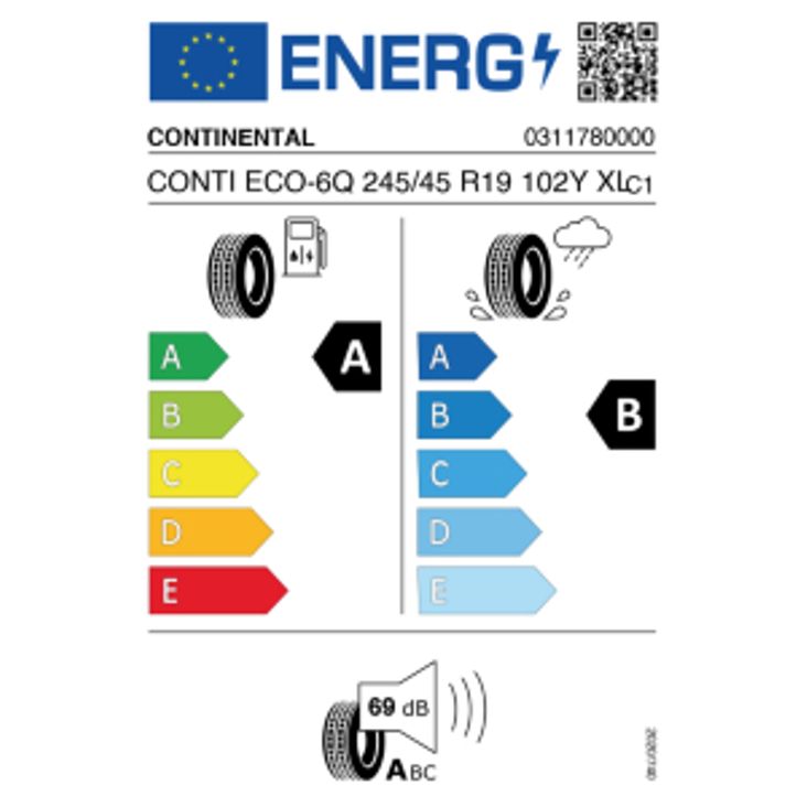 Continental Eco Contact 6 Q 245/45 R19 102Y Sommer – Bild 2