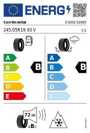 Continental WinterContact 8 S XL Elect FR 3PMSF 245/35 R19 93V Winter