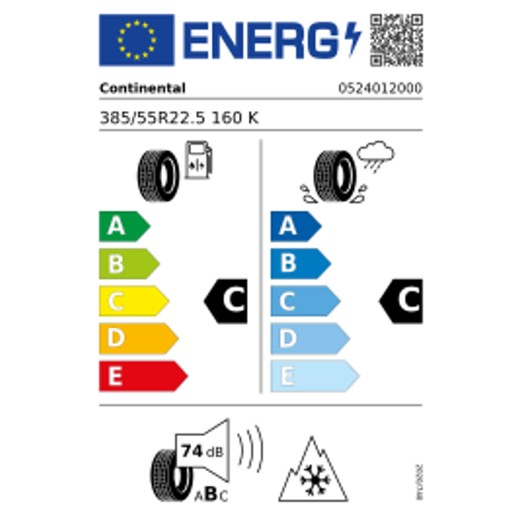 Continental HDU1 EU LRL 3PMSF 385/55 R22.5 160K Ganzjahr – Bild 2