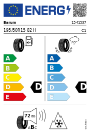 Barum Polaris 6 Elect 3PMSF 195/50 R15 82H Winter