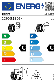 Barum Polaris 6 Elect FR XL 3PMSF 195/60 R18 96H Winter