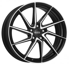 Dotz Spa black polished Alufelge 8x18 Zoll ET40 LK 5x112 ML70.1