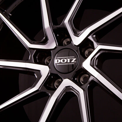 Dotz Spa DARK - Schwarz Glänzend Frontpoliert Alufelge 8x18 Zoll ET40 LK 5x114.3 ML71.6 – Bild 5