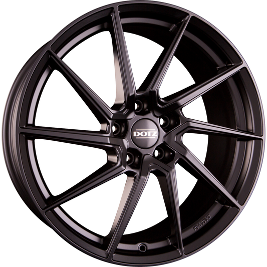 Dotz Spa BLACK - Schwarz Matt Alufelge 7.5x17 Zoll ET48 LK 5x114.3 ML71.6 – Bild 2