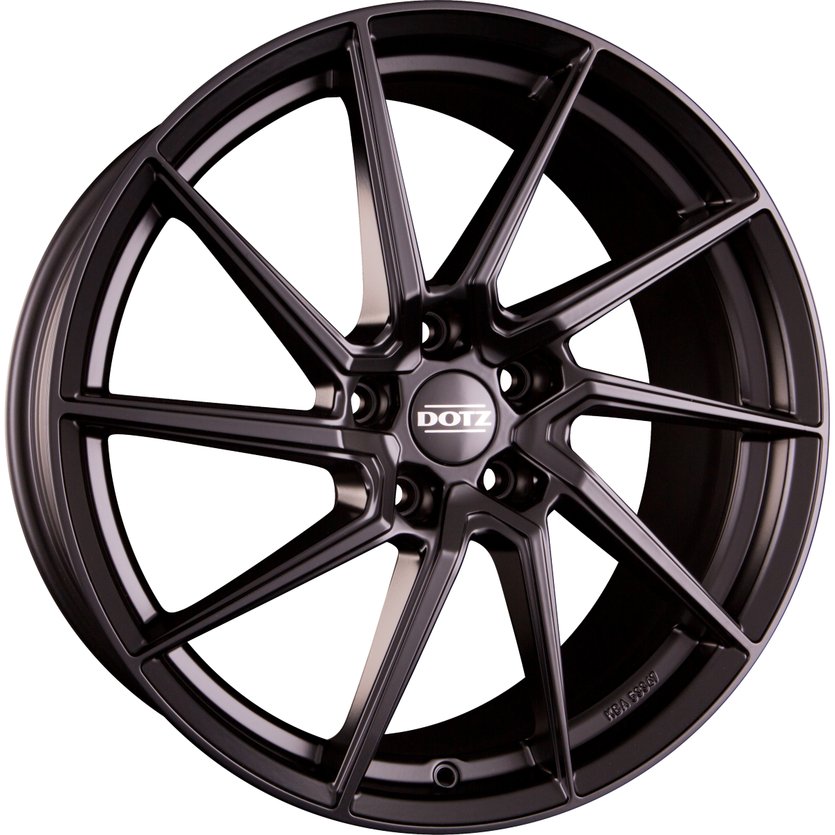 Dotz Spa BLACK - Schwarz Matt Alufelge 7.5x17 Zoll ET48 LK 5x114.3 ML71.6 – Bild 2