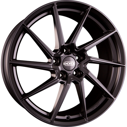 Dotz Spa BLACK - Schwarz Matt Alufelge 7.5x17 Zoll ET48 LK 5x114.3 ML71.6 – Bild 2