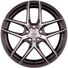 Dotz Lagunaseca DARK - Gunmetal Glänzend Frontpoliert Alufelge 8x19 Zoll ET45 LK 5x114.3 ML71.6