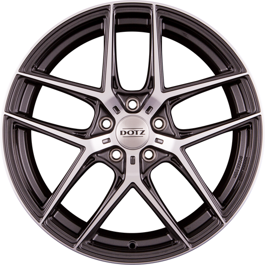 Dotz Lagunaseca DARK - Gunmetal Glänzend Frontpoliert Alufelge 9x20 Zoll ET40 LK 5x112 ML70.1