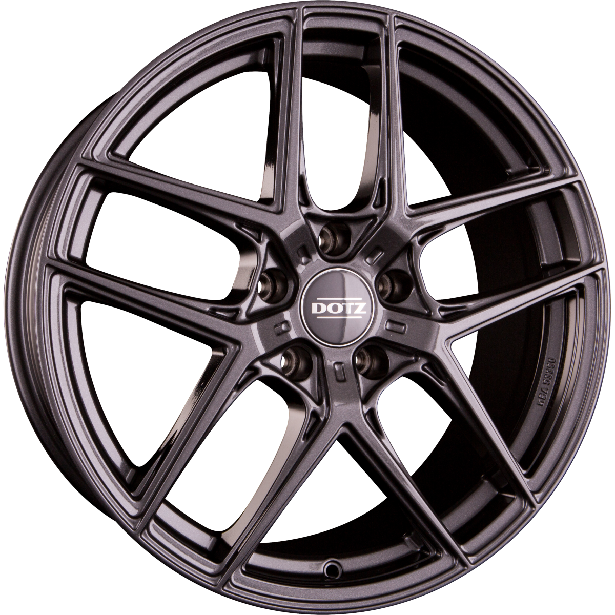 Dotz Lagunaseca GREY - Gunmetal Glänzend Alufelge 8x19 Zoll ET35 LK 5x120 ML72.6 – Bild 2