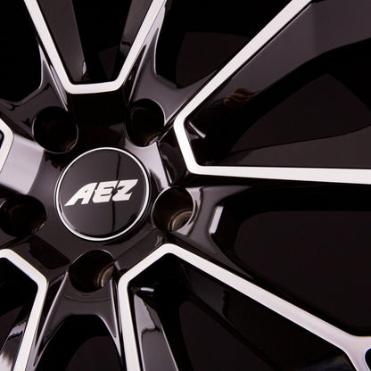 AEZ Leipzig DARK - Schwarz Glänzend Frontpoliert Alufelge 9x20 Zoll ET20 LK 5x112 ML66.6 – Bild 5