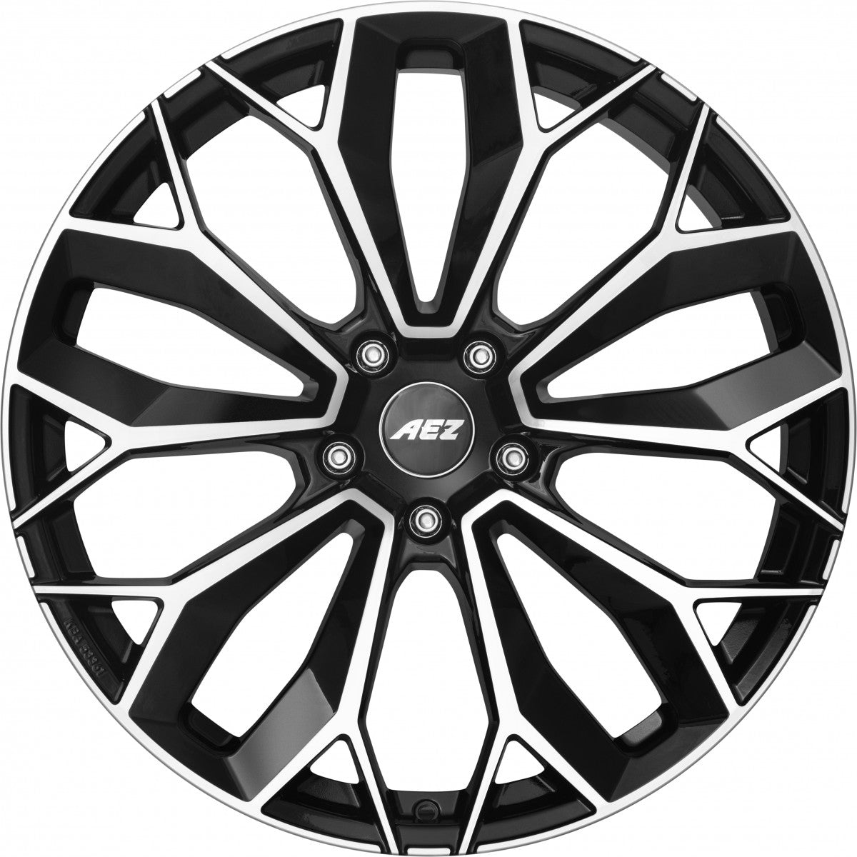 AEZ Leipzig black polished 9x20 ET33 - LK5/112 ML66.6