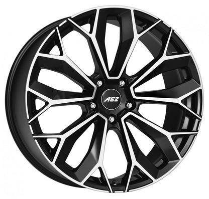 AEZ Leipzig black polished 9x20 ET43 - LK5/112 ML70.1