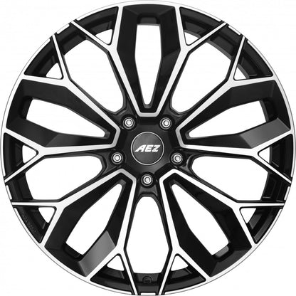 AEZ Leipzig black polished 9x20 ET43 - LK5/112 ML70.1