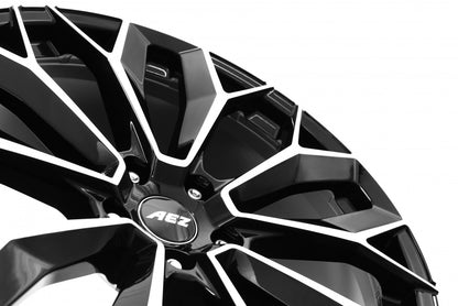 AEZ Leipzig black polished 9x20 ET43 - LK5/112 ML70.1