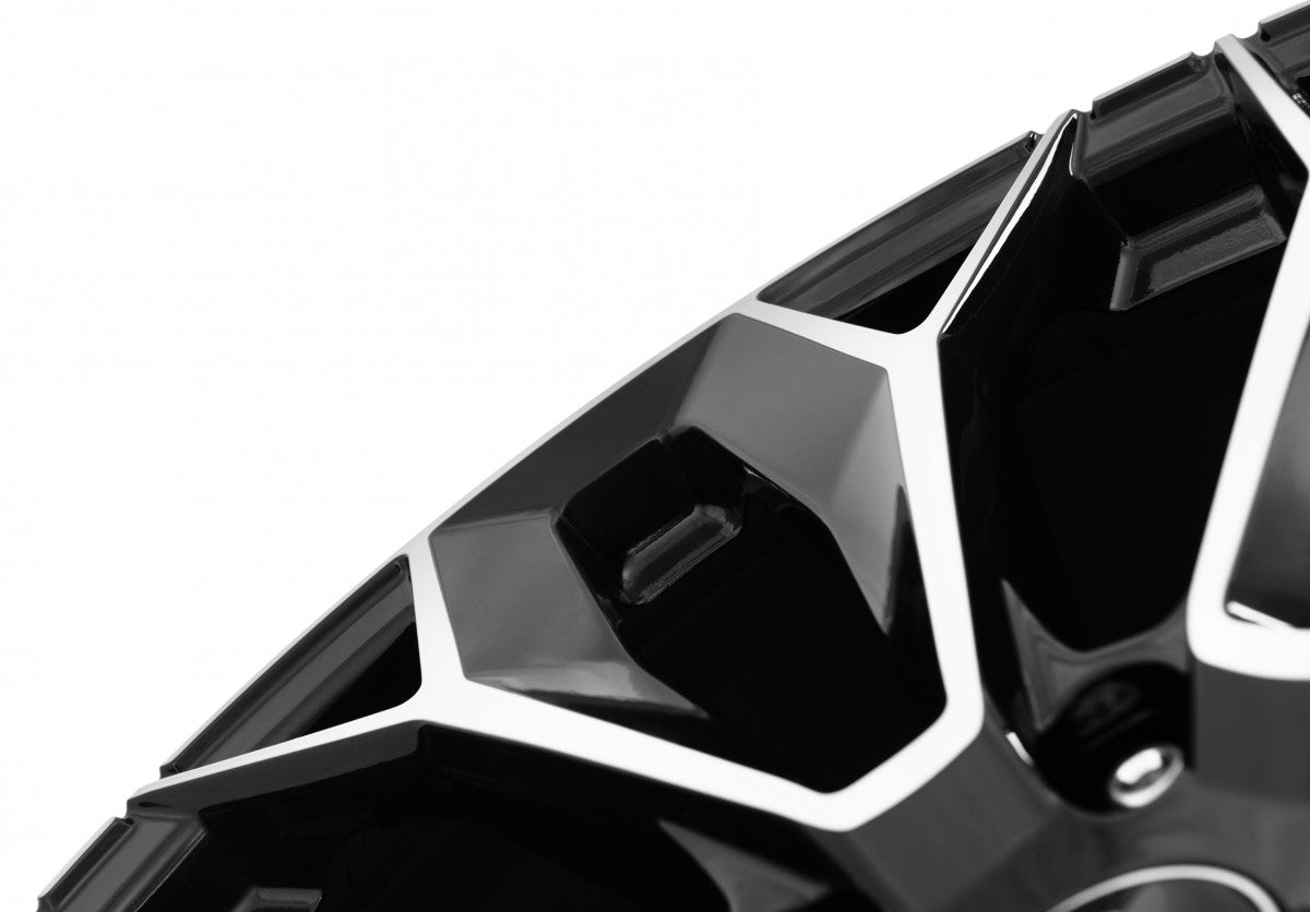AEZ Leipzig black polished 9x20 ET43 - LK5/112 ML70.1