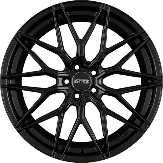 Dotz Suzuka BLACK - Schwarz Glänzend Alufelge 8x20 Zoll ET27 LK 5x112 ML66.6