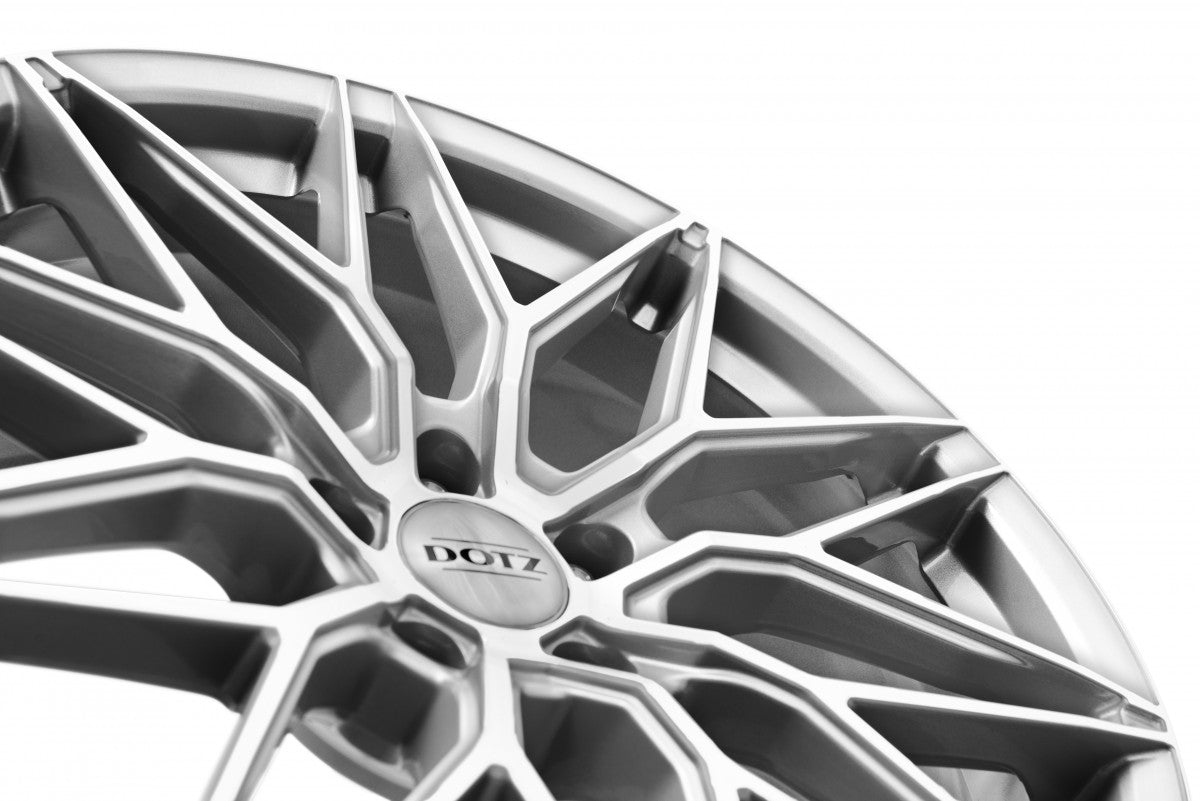 Dotz Suzuka silver polished lip Alufelge 8.5x19 Zoll ET40 LK 5x112 ML66.6 – Bild 4
