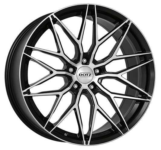 Dotz Suzuka black polished 8x19 ET27 - LK5/112 ML66.6