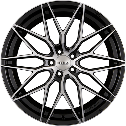 Dotz Suzuka DARK - Schwarz Frontpoliert Alufelge 8x20 Zoll ET27 LK 5x112 ML66.6