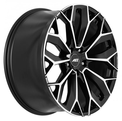 AEZ Leipzig black polished 9x20 ET42 - LK5/120 ML65.1