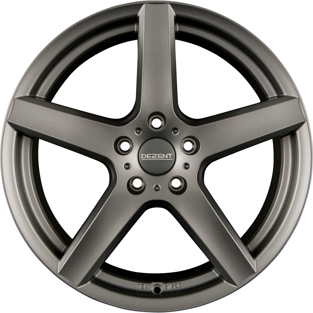 Dezent TY GRAPHITE - Graphite Matt Alufelge 6.5x17 Zoll ET46 LK 5x112 ML57.1