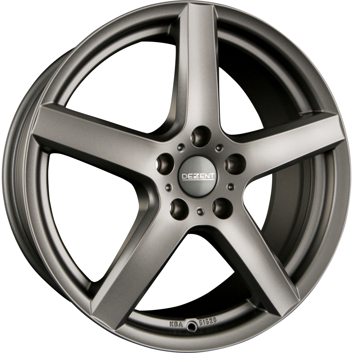 Dezent TY GRAPHITE - Graphite Matt Alufelge 6.5x17 Zoll ET46 LK 5x112 ML57.1 – Bild 2